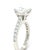 Metal Gia Platinum Princess Cut Diamond Engagement Ring 3.02ct 7.9g, Size 6 For Sale - Image 7 of 12