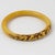 Art Deco Celluloid Bracelet Bangle with Carved Ivy Leaves For Sale - Image 4 of 8