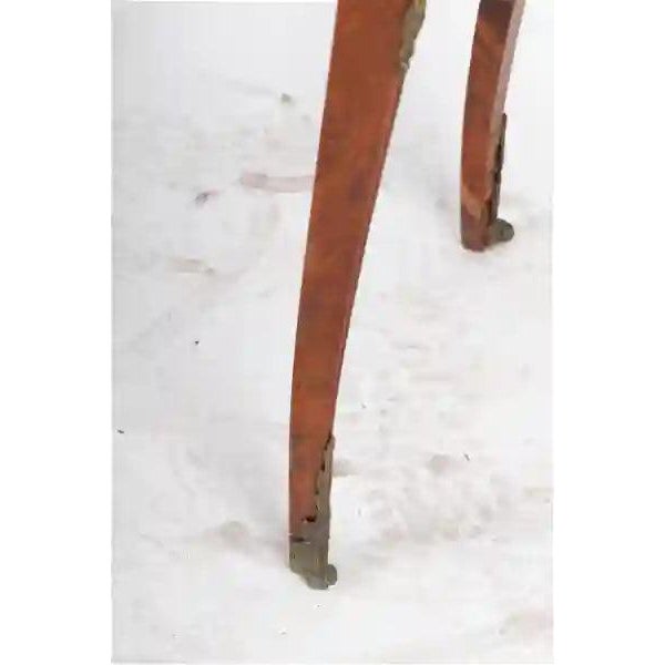 Wood Antique Late 19th Century Louis Xv Style French Kingwood Marquetry Salon Table For Sale - Image 7 of 7