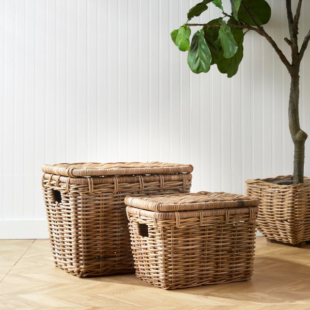 Modern Ruthie Storage Trunks, Set Of 2 For Sale - Image 3 of 5