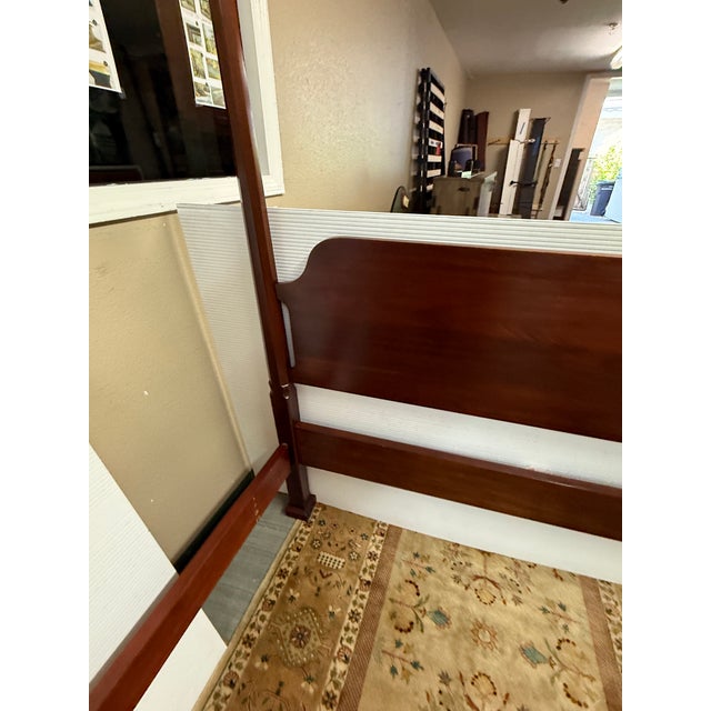Traditional Queen Size Henkel-Harris Poster Bed Frame For Sale - Image 3 of 17