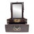 Antique Chinese Hardwood Vanity Box With Mirror, Drawer & Working Lock For Sale