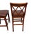 Pair of Vintage Ethan Allen British Classics Crossback Barstools Armchairs Empire Style For Sale - Image 9 of 14