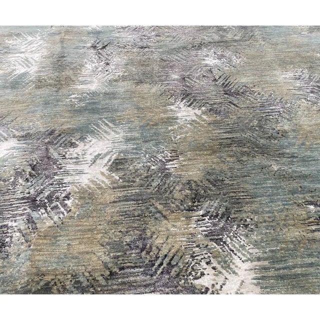 Modern Abstract Area Rug 6x9 For Sale In Dallas - Image 6 of 12