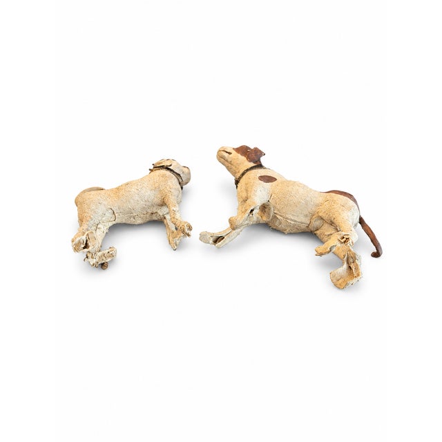 Great for Decor - Late 19th C. Antique German Hide-Covered Miniature Putz Farm Animals - Lot of 11 For Sale - Image 4 of 9