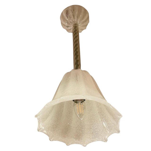 Vintage Italian Pendant Light by Barovier & Toso, 1940 For Sale - Image 9 of 9