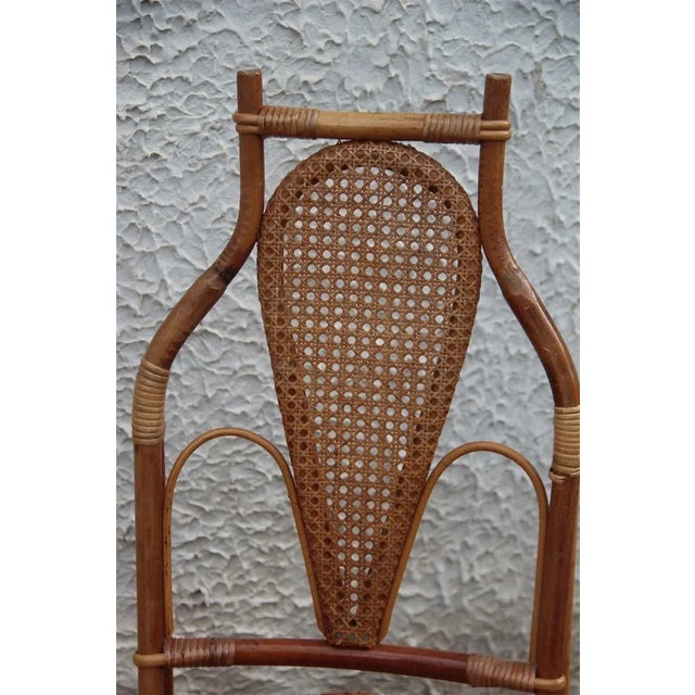 Bamboo Armchairs, 1950s, Set of 4 For Sale - Image 11 of 13