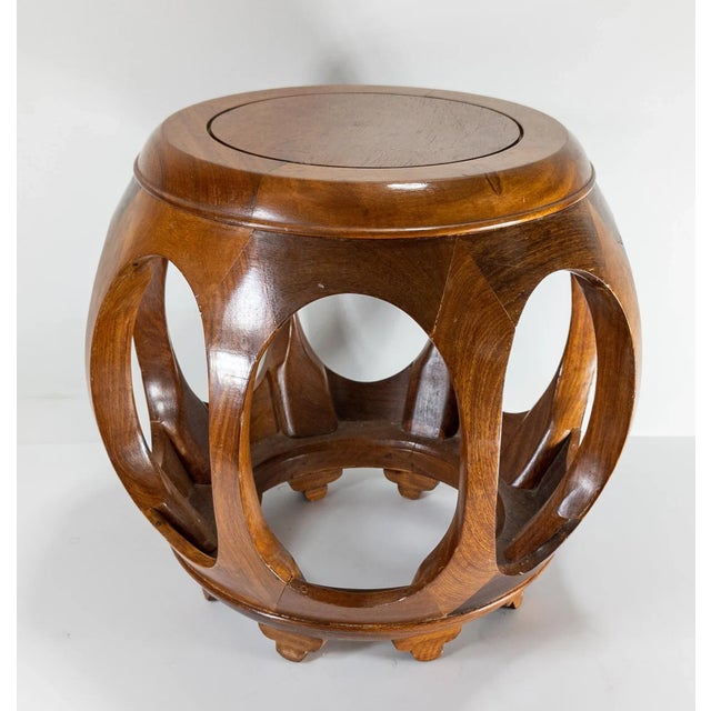 We are selling this Chinese style Mid-Century Asian modern stool. This stool is made in typical Chinese furniture form of...