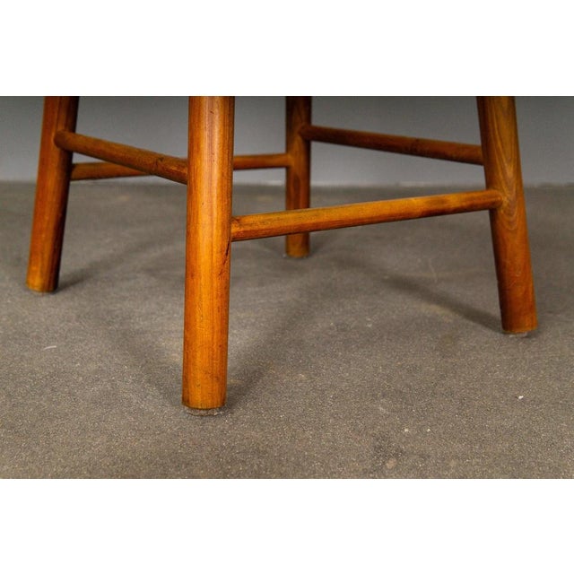 Vintage Stool in Cherrywood For Sale - Image 12 of 14