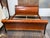 Design Plus Gallery presents an Eastern King Size Lee Weitzman Elysia Style Figured Wood Sleigh Bed. Inspired by the...