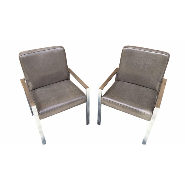 Mid Century Modern Harvey Probber Style Chairs Newly Reupholstered - Pair For Sale - Image 10 of 11
