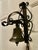 19th Century Black Wrought Iron Alpine Front Door Bell This is a delightful and very unusual item, the brass bell is...