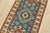 A traditional tribal Caucasian Kazak rug hand-knotted with an all-wool pile on a cotton foundation. This oriental rug...