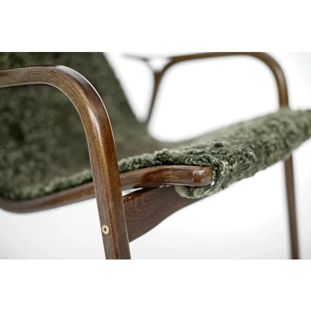 Sheepskin Lamino Lounge Chair by Yngve Ekström for Swedese For Sale - Image 4 of 12
