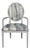 Basset Attributed Oval Back Arm Chair For Sale