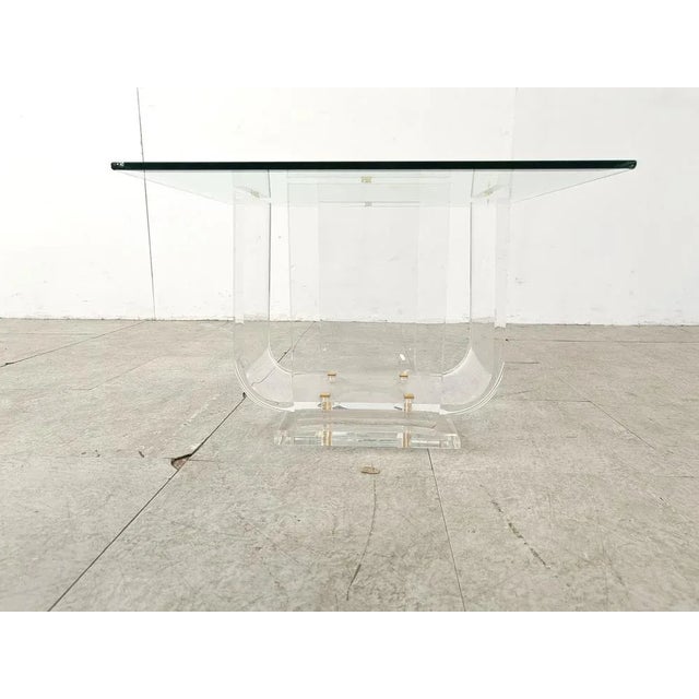 Small Acrylic Coffee Table, 1970s For Sale - Image 11 of 12