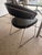 Calligaris Calligaris Modern Round Glass Dining Chrome Metal Table W/ 4 Black Chairs For Sale - Image 4 of 11