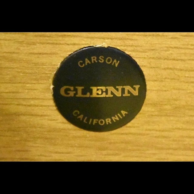 Refinished Walnut and Brass Dresser Chest by Glenn of California Chairish