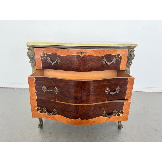 Vintage Louis XV-Style Secrétaire À Abattant For Sale - Image 11 of 13