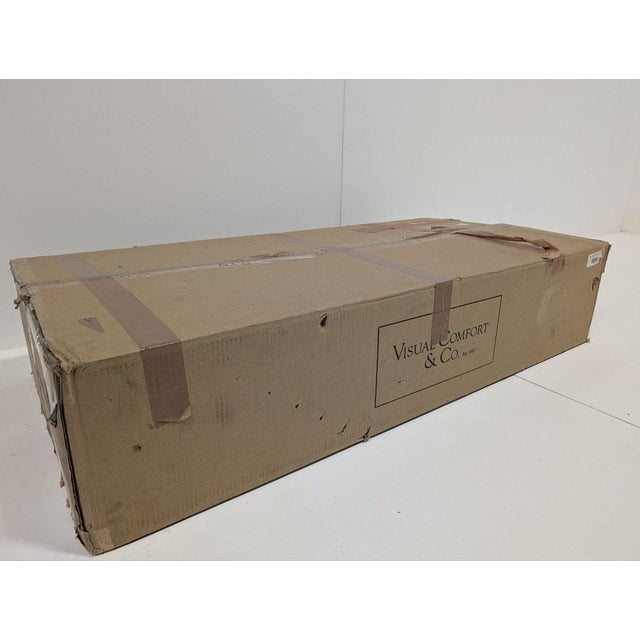 Sommerard Triple-Arm Chandelier in Hand-Rubbed Brass from Visual Comfort For Sale - Image 4 of 5