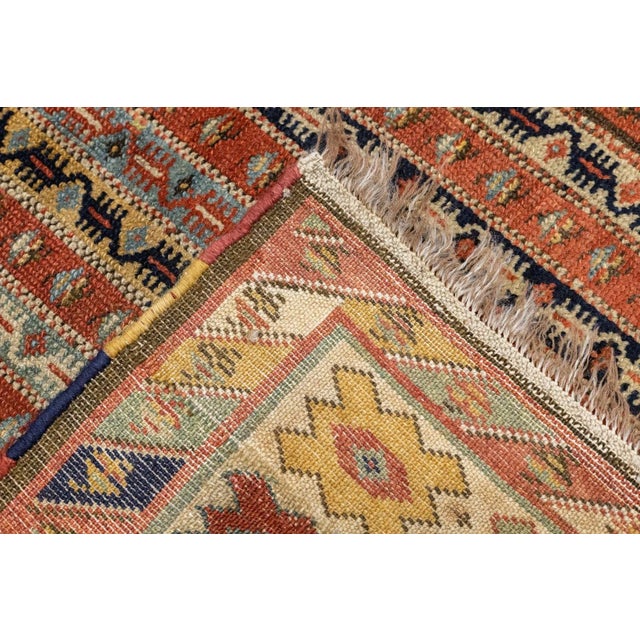 Late 18th Century Antique Turkish Milas Rug 3'9'' x 4'6'' For Sale - Image 4 of 12