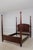Baker Furniture Company Baker Milling Road Flame Mahogany 4 Post Queen Size Bed For Sale - Image 4 of 15