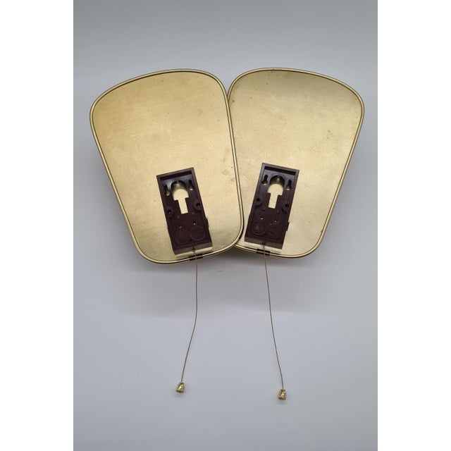 Beige No. 430 Wall Lamps in Golden Metal and Plastic from Erco Leuchten, Germany, 1960s, Set of 2 For Sale - Image 8 of 11