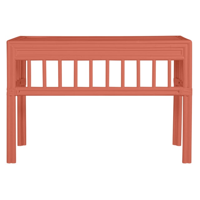 Chinoiserie David Francis Furniture for Chairish Colony Desk, Baked Terra Cotta For Sale - Image 3 of 4