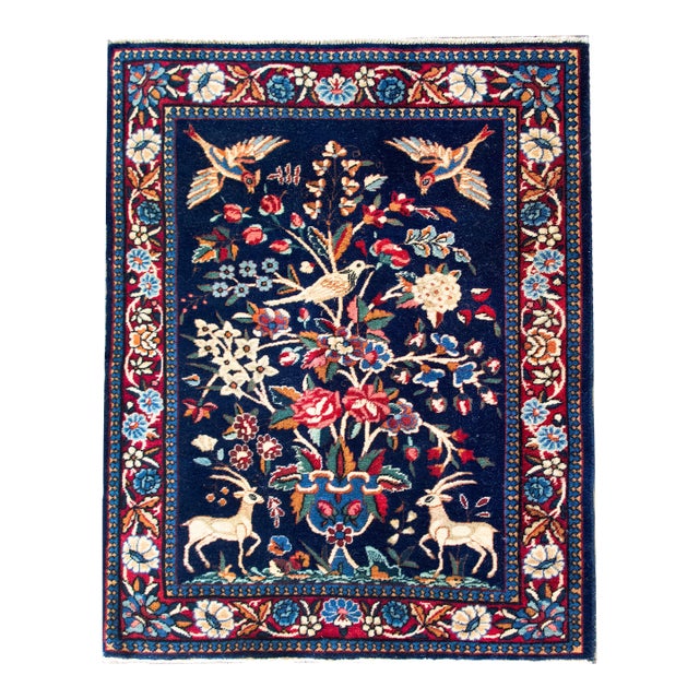 Early 20th Century Persian Kashan Rug For Sale