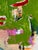 Paper Christiane Corcelle "Orquevaux Mossy Whispers" Mixed Media on BFK Paper, Framed Abstract Painting in Moss Green, Pink and Red, 2024 For Sale - Image 7 of 9