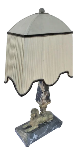 Art Deco Lamp - Original Shade and Original Marble Base