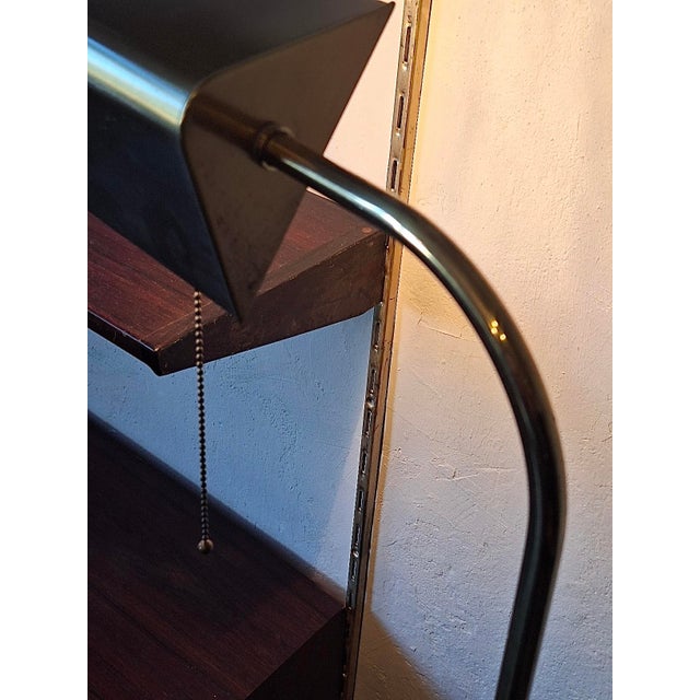 Mid-Century Modern Brass Bankers Adjustable Floor Lamp, 1970s For Sale - Image 11 of 12