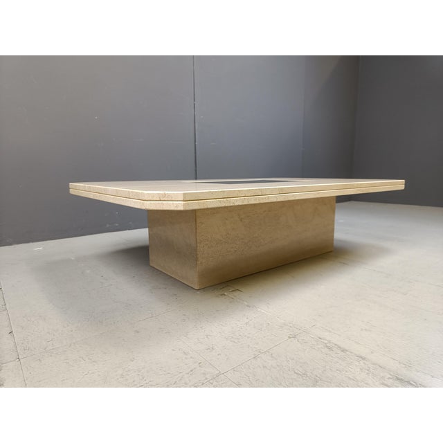 Vintage Etched Brass Coffee Table from Georges Mathias, 1970s For Sale - Image 6 of 12