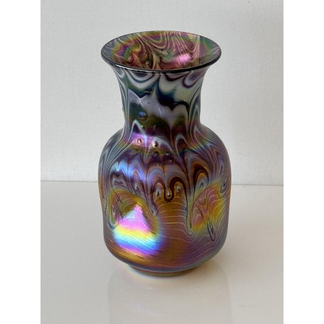 Iridescent Blown Glass Vase by Johann Loetz Witwe For Sale - Image 12 of 12