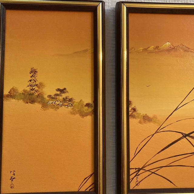 Bring an authentic touch of retro Zen elegance to your walls with this gorgeous three-panel triptych wall art set. Hand-...
