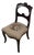 Vintage Chippendale Style Side Chair With Floral Needlepoint Seat For Sale