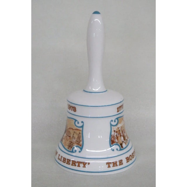 Hammersley Sounds of Liberty Boston Tea Party Sam Adams Commemorative Bell For Sale - Image 12 of 13