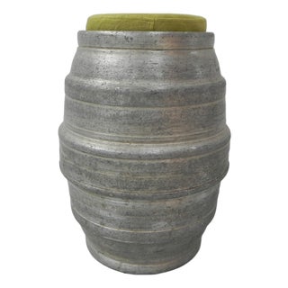 Industrial Stool in Aluminum Beer Keg, 1960s For Sale