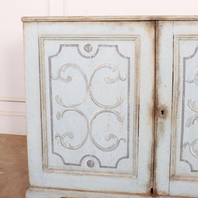 Early 19th C decorated 2 door buffet with latter decoration. 1820 Dimensions:W: 110cm (43.3")H: 85cm (33.5")D: 40cm...