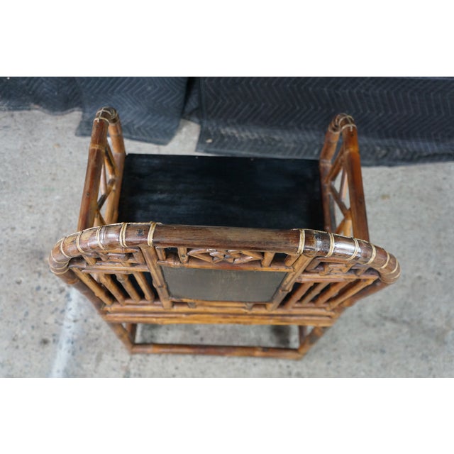 Antique 19th C. Chinese Export Brighton Pavilion Bamboo Chinoiserie Armchair For Sale - Image 13 of 18