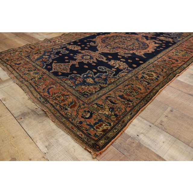 Antique Persian Malayer Rug - 03'11 X 05'11 For Sale In Dallas - Image 6 of 10