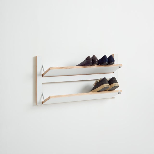 80×40-2 Fläpps Shoe Shelf in White from Ambivalenz For Sale - Image 4 of 6