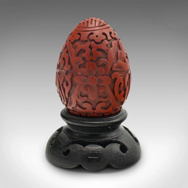 Chinese 1970s Small Vintage Decorative Egg For Sale - Image 3 of 11