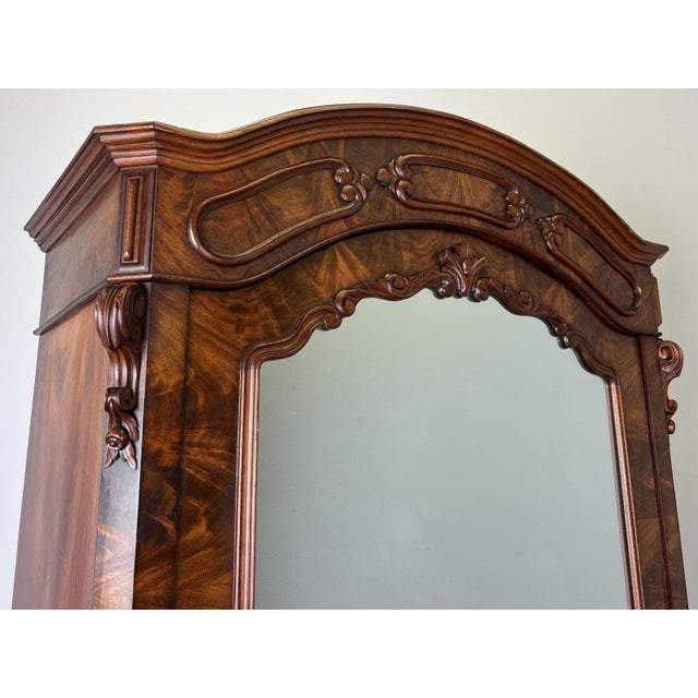 Antique French Burr Walnut Wardrobe For Sale - Image 3 of 18