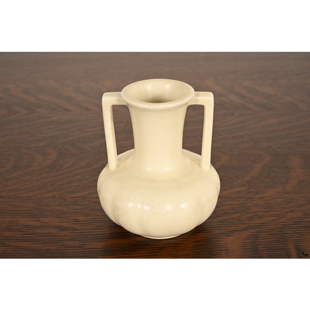 A gorgeous Arts & Crafts or Art Deco period glazed art pottery vase By Rookwood Pottery USA, 1934 Glazed ceramic, in a...