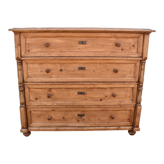 Pine Four Drawer Chest, Circa 1890 For Sale