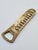 1980s Vintage Sculptural Brass-Tone Bottle Opener, 1980s For Sale - Image 5 of 9