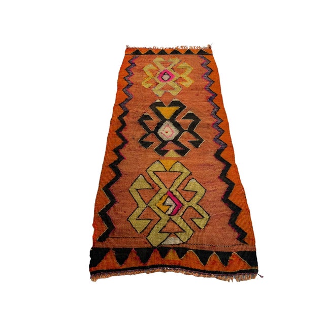 Small Anatolian Turkish Kilim Rug For Sale - Image 11 of 11