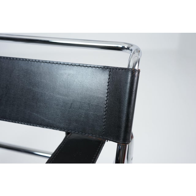 Vintage Wassily B3 Chairs by Marcel Breuer for Gavina, 1960s, Set of 2 For Sale - Image 12 of 18