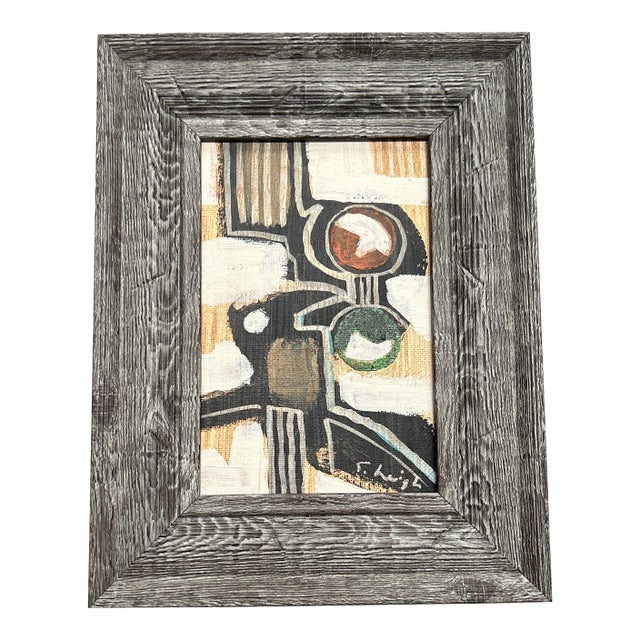 Contemporary Original Stephen Heigh Abstract Small Painting “Nature Preserve” For Sale